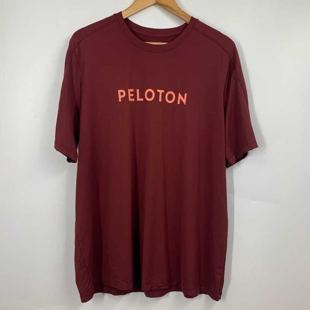 Peloton Men's Activewear Crew Neck Stretch Short Sleeve Shirt Size L